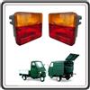 PIAGGIO KIT 2 FANALE FANALI POSTERIORE STOP INDICATORI DI DIREZIONE FRECCIA FRECCE APE 50 MIX 2T DAL 1998 AL 2008 - APE MIX 50 1999 AL 2003 - APE 50 2009 AL 2017 - APE 50 2T E4 DAL 2018 AL 2022