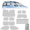 Opaltool Oscurante Termico Interno per Citroen Berlingo 2018-2025, 10 PCS SWB Parasole per Parabrezza Interno ai Raggi UV per la Privacy e il Controllo della Temperatura