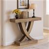 Tribesigns Tavolo da consolle sottile, 110 x 30 x 85 cm, Table d'appoint étroite avec base en forme de X, Style industriel et campagne, Table de salon pour entrée et couloir