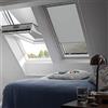 Velux DKL M08 0705S - Tenda oscurante avvolgibile per GGL, GHL, GTL, GPL, GGU, GHU, GTU, GPU / M08 e 308, tinta unita, colore: Grigio