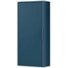 AQA DESIGN pensile bagno, mobile bagno sospeso completamente realizzato in MDF e PET, pensile bagno sospeso reversibile dxsx, manigia in alluminio - Blu - 35x18x78,2 cm