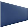 DHOME Testiera Imbottita Liscia in Similpelle Altezza 70CM Spessore 4cm e 8cm per Parete Acustica Testate Letto Pannello Fonoassorbente Camera da Letto (Similpelle Blu, 160cm, Spessore 4cm)