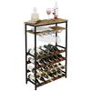 Lenmar, Scaffale in metallo per bottiglie, 7-30 bottiglie, per vino, cantina, scaffale, portabottiglie, robusto (LOFT 2-24)