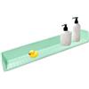 Gvblkq Splash Guard for Bathtub - Suction Cup Shower Water Barrier, Bathroom Sink Vanity Counter Shield, Foldable Desktop Corner Supply, White Small Size for Kitchen Home Hotel Apartment Storage Use