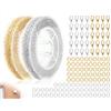 AOYEGIC 2 Set di Catene per la creazione di Gioielli, Catena in Acciaio Inossidabile con Anelli di congiunzione e Chiusure a moschettone, Kit per la creazione di Gioielli per bracciali e Orecchini