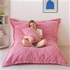 MAXYOYO Pouf Gigante, Fodera Sfoderabile in Morbido Velluto a Coste, Grande Cuscino da Pavimento con Soffice Imbottitura in Schiuma, Bean Bag per Adulti e Bambini