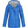 Generic Impermeabile Plus Windproof Solid Outdoor Coat Women Hooded Rain Jacket Raincoat Women's Coat Giacche 100 Grammi