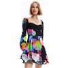 Desigual VEST_ROSE, 2000 NEGRO, XL