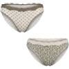 janira Confezione da 2 Slip da Donna in Cotone Brislip Coquettes 1031497