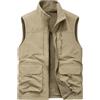 Generic Gilet Imbottito Uomo Leggero, Gilet Uomo Da Lavoro, Giacca Smanicato Largo Con Tasche a Cerniera Giubbotto In Piumino Termica Invernale Senza Maniche Perfetta Per Escursionismo E Attività Invernali