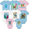 BrolloGroup Body Napoli Calcio Scudetto Campioni D'Italia 2025 4 Scudetti Personalizzabile Con Nome e Numero e La Tua Grafica PS 28161-NAP-BS