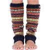 Pachamama Scaldamuscoli 100% lana lavorato a mano a righe blu multicolore vestibilità regolare fatto a mano extra caldo commercio equo e solidale, multicolore, Etichettalia unica