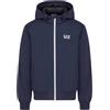 EA7 GIACCA GIUBBOTTO UOMO BLU EMPORIO ARMANI CAPPUCCIO SAILOR PILE EA L BLU