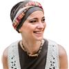 CAREBELL Turbante oncologico Elegance Masala da donna - Fazzoletto chemioterapia in bambù morbido senza cuciture, berretto alopecia comodo e traspirante, facile da indossare, taglia unica