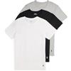 Polo Ralph Lauren Maglietta Intima da Uomo Slim Fit in Cotone, Confezione da 3, Bianco/Polo Nero/Andover Heather, S