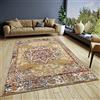 Hanse Home Maderno - Tappeto orientale classico a trama fitta con ornamenti vintage, morbido pelo corto, per camera da letto, sala da pranzo, soggiorno, corridoio, oro, 160 x 235 cm