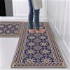 Hoimlm 2 pezzi Tappetini da Cucina, Runner da cucina tappetino da cucina antiscivolo impermeabile di facile manutenzione ，tappeto da cucina anti-fatica（40x60cm + 40x120cm）