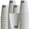 Generico 100 Bicchieri Carta 200 ml Bianchi Monouso Resistenti - Bicchieri Carta Usa e Getta per Acqua, Ufficio, Bar, Eventi - Bicchieri Carta Alimentari per Bevande Calde e Fredde