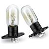Ruiandsion Lampadina a Microonde Z187 250V 2A 20W Lampadina a Microonde per Lampada Universale a Microonde Forno a Pera, Bianco Caldo (Confezione da 2)