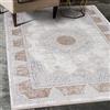 Mazovia Tappeto Salotto Vintage Orientale Pelo Corto - Classico Tappeti Soggiorno Originali - Tappeti Camera da Letto - Tappeto con Frange - Tappeti Salotto Beige 200x300cm