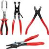 Miosugo Set di 4 pinze per tubi flessibili, pinze per fascette stringitubo, pinze per tubo radiatore, pinze per auto