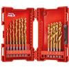 Milwaukee Estuche 19 de brocas HSS-G Tin Ø 2/2.5/2 x 3/3.5/2 x 4/4.5/5.5/6 / 6.5/7 / 7.5/8 / 8.5/9 / 9.5/10 mm. - Metal Drill SWave HSS-G Ti. 19pc Set -19pc