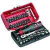 USAG 609 1/4 EBP Assortimento in cassetta bimateriale con bussole esagonali ed inserti per avvitatura (38 pz)