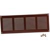 Steinberg14 Griglia di Ventilazione Rettangolare 400x150 mm - Griglie di Aerazione in Metallo Marrone - Serranda di Scarico dell'aria con Zanzariera - Copri Bocchetta Interna a Parete e a Soffitto