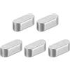QUARKZMAN 5pz Chiave a Piuma Estremità Rotonda, 3x3x8mm Chiavette Elastiche Acciaio Inossidabile Professionale Chiavetta Parallela per Albero Trasmissione per Industria Meccanica Fissaggi