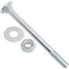 AERZETIX Set di 10 bulloni viti a testa tonda con quadro sottotesta M10x120mm / rondelle e dadi M10 / acciaio zincato/per fissaggio e assemblaggio