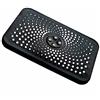 VR VETRINEINRETE Vetrineinrete® Soffione per doccia da bagno rettangolare 28,5x 19 cm in abs doccetta con filtro anticalcare alta pressione (Nero)