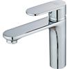 DP Griferia Rubinetto monocomando per lavabo in colore cromo serie Aloe