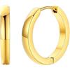 FaithHeart Orecchini da Uomo e da Donna, 16mm Huggie Orecchini a Cerchio, Acciaio Chirurgico 316L, Regalo per Lui, Impermeabile Anti-allergico, Confezione Regalo Inclusa