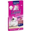 Vitakraft Liquid Snack, golosità gatto, snack gatto cremoso, con patè di fegato e biotina, in bustine singole, per una pelle migliore (1 pacchetto 6x 15g)