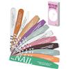 DERSHARA Set di lime per unghie, 12 Pezzi lime per unghie lime e buffer per unghie naturali, unghie acriliche e in gel