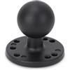 Kukyller Base per montaggio a sfera da 1,5'' con piastra rotonda con foro AMPS in lega di alluminio, compatibile con supporti RAM Braccio a doppia presa a sfera da 1,5 pollici di