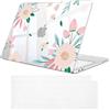 FINTIE Cover Compatibile con MacBook Neo 13 Pollici A3404 (A18 Pro Chip, 2026) - Ultra Sottile Trasparente Custodia Rigida Protettivo Guscio Rigido Case + Copritastiera, Camelia