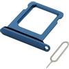 MMOBIEL Vassoio Porta Scheda SIM Compatibile con iPhone 13 Mini - Sostituzione Supporto Scheda SIM - Porta SIM - incl. Estrattore SIM e Anello di Gomma Impermeabile - Blu
