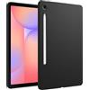 QJONSIU Cover Compatibile con Samsung Galaxy Tab S10 Lite, Antiurto Ultra-sottile Posteriore Antiscivolo, Morbido TPU Protettiva-Nero