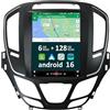 KeiDilie 9.7 [6G+128G] Android 14 Autoradio per Opel Insignia 2014-2017-Integrato Wireless CarPlay | Android Auto | DSP | GPS Sat Nav | Bluetooth 5.0 | Wifi | 4G | Mirror Link | 360° Panoramica+CAM&MIC