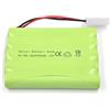 Gecoty® - Batteria ricaricabile NiMH AA da 12 V, 2400 mAh, con connettore KET 2P, per telecomando giocattoli e elettroutensili