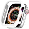 BoerHang Cover Compatibile con Apple Watch Series 10 46mm, Custodia Protettiva Anti-collisione Rigida per PC + Protezione Semi-cava, Cover Compatibile con Apple Watch Series 10 46mm.Bianco