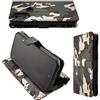 caseroxx Custodia libro per Cat S62 / S62 Pro, in finta pelle camuffare, con chiusura magnetica e supporto interno