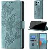 CaseGla Cover per Xiaomi Redmi Note 13 Pro 5G [Blocco RFID] Custodia Portafoglio Premium Pelle PU Wallet Case Flip Libro con Porta Carte Slot Supporto, Verde chiaro