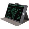 UPALDHOU Tablet da Scrittura LCD da 12 Pollici con Stilo Incluso da Disegno Riutilizzabile con Blocco Oculare per Bambini Adulti, Ampia Area di Scrittura, Design Ecologico, Custodia Protettiva Incluso