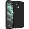 HAFFAN Custodia in Silicone TPU Compatibile con POCO X4 GT (6.6 inches), Cover Case Protettiva per Cellulare - Nero