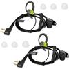 HYSHIKRA Cuffie Walkie Talkie, Auricolare compatibile con G6 G7 / PRO G8 G9 / PRO G12 GXT250 GXT550 GXT650 LXT80 Per il personale di sicurezza (Verde G, 2)