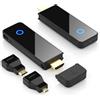 BEQOOL Trasmettitore e ricevitore HDMI wireless - 4K Decoding 1080P 60HZ Output, Dual Band 2.4/5GHz, 98FT, Streaming Video Audio da laptop, PC, STB, Camera a TV, proiettore, monitor (nero)