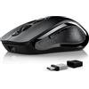 Lveheay Mouse wireless per computer con BT5.0 e USB-A e USB-C 2 in 1, doppio ricevitore Bluetooth, silenzioso, ricaricabile, compatibile con dispositivi TypeC e porta USB/MacBook Pro/Air/iPad/laptop,
