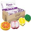 Vileda, Punch, Set da 4 Spugne Cucina | Quattro Spugne. Massima potenza | Antigraffio* | Profumate | cucina, bagno & esterno